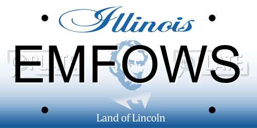 EMFOWS Illinois License Plate
