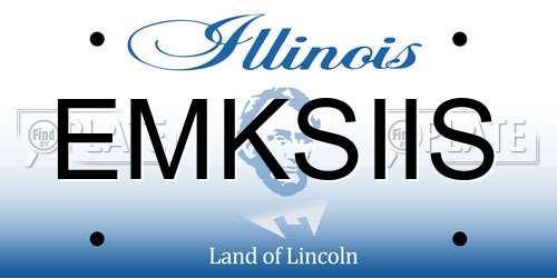 EMKSIIS Illinois License Plate