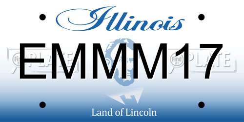 EMMM17 Illinois License Plate