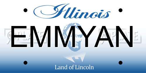 EMMYAN Illinois License Plate