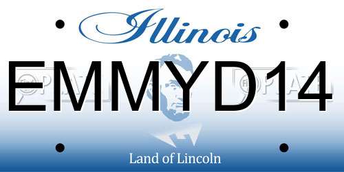 EMMYD14 Illinois License Plate