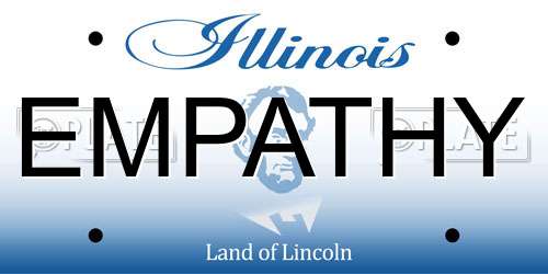 EMPATHY Illinois License Plate