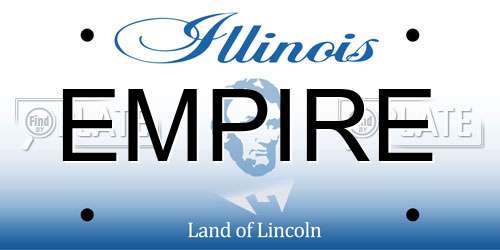 EMPIRE Illinois License Plate