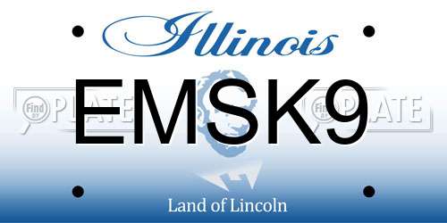EMSK9 Illinois License Plate