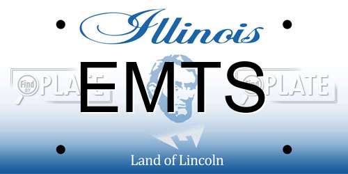 EMTS Illinois License Plate