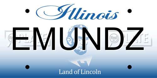 EMUNDZ Illinois License Plate