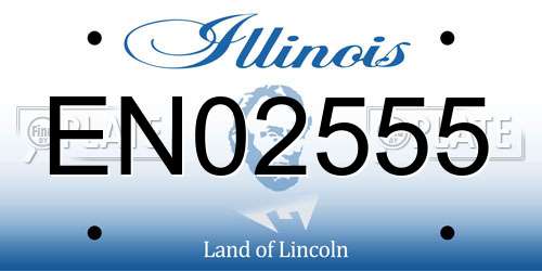 EN02555 Illinois License Plate