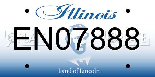 EN07888 Illinois License Plate