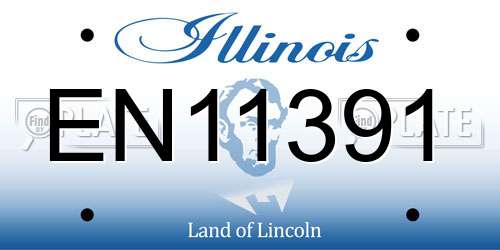 EN11391 Illinois License Plate