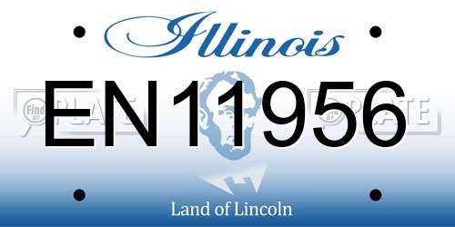 EN11956 Illinois License Plate