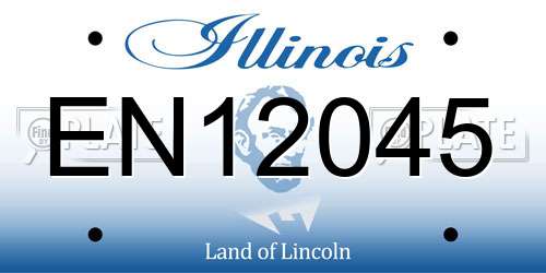 EN12045 Illinois License Plate