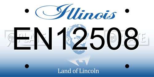 EN12508 Illinois License Plate