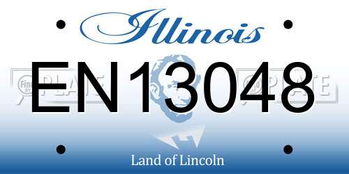 EN13048 Illinois License Plate