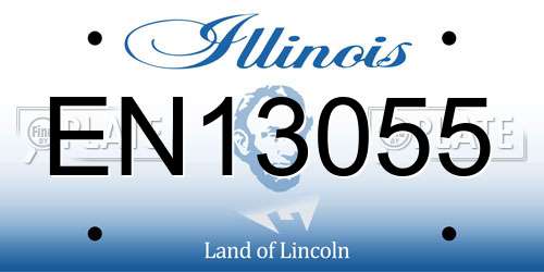 EN13055 Illinois License Plate