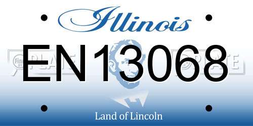 EN13068 Illinois License Plate