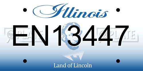 EN13447 Illinois License Plate