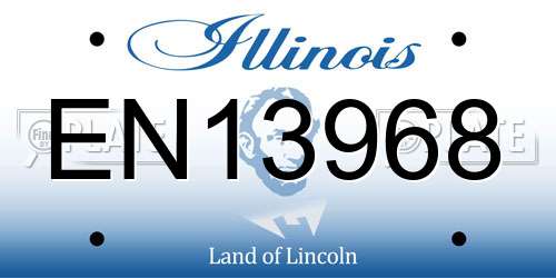 EN13968 Illinois License Plate