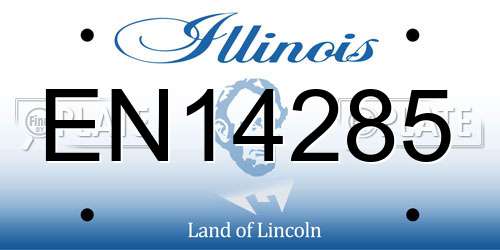 EN14285 Illinois License Plate