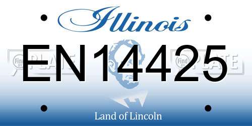EN14425 Illinois License Plate