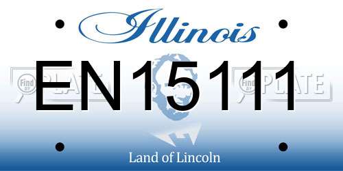 EN15111 Illinois License Plate