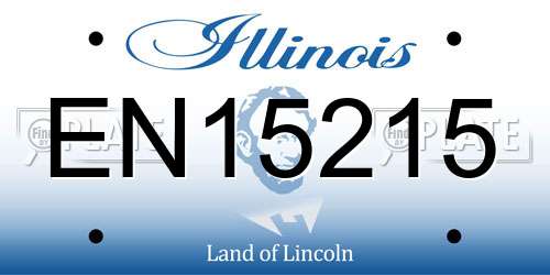 EN15215 Illinois License Plate