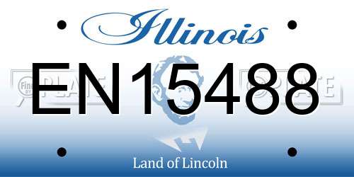 EN15488 Illinois License Plate