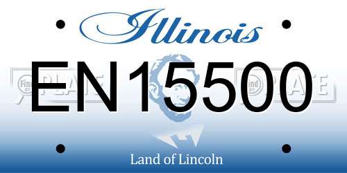 EN15500 Illinois License Plate