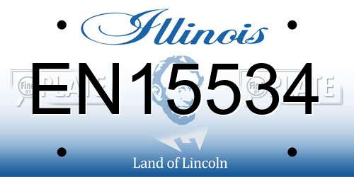 EN15534 Illinois License Plate