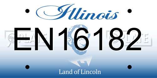 EN16182 Illinois License Plate
