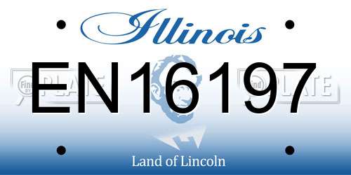 EN16197 Illinois License Plate