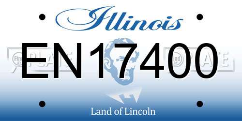 EN17400 Illinois License Plate