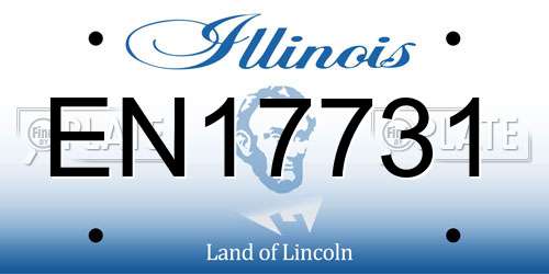 EN17731 Illinois License Plate