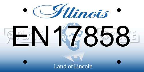 EN17858 Illinois License Plate