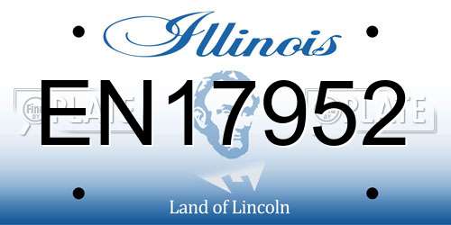 EN17952 Illinois License Plate