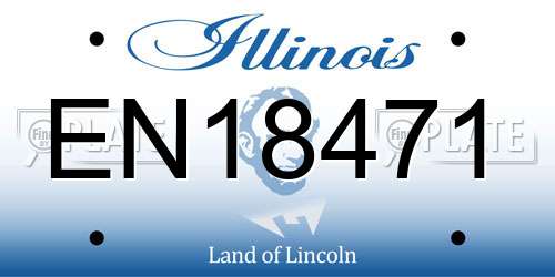 EN18471 Illinois License Plate