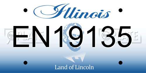 EN19135 Illinois License Plate