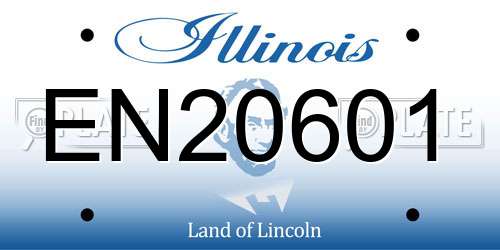 EN20601 Illinois License Plate
