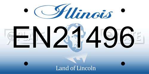 EN21496 Illinois License Plate