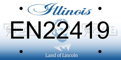EN22419 Illinois License Plate