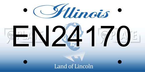 EN24170 Illinois License Plate