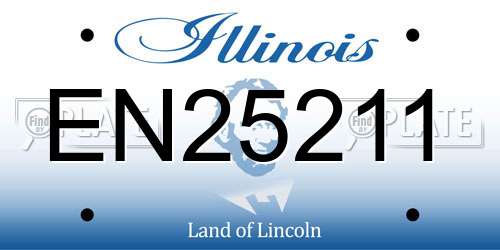EN25211 Illinois License Plate