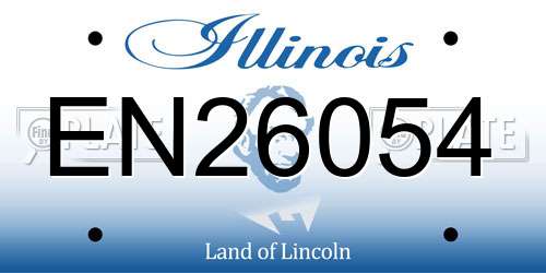 EN26054 Illinois License Plate