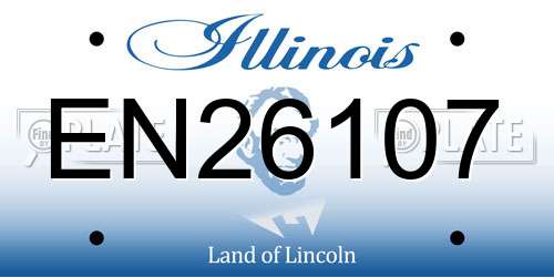 EN26107 Illinois License Plate