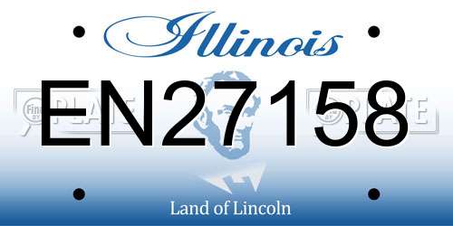 EN27158 Illinois License Plate