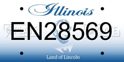 EN28569 Illinois License Plate