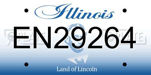 EN29264 Illinois License Plate