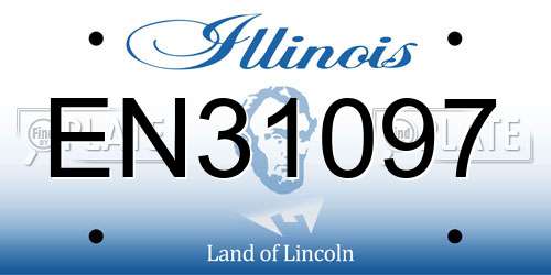 EN31097 Illinois License Plate