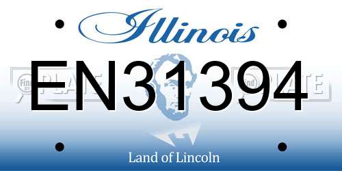 EN31394 Illinois License Plate