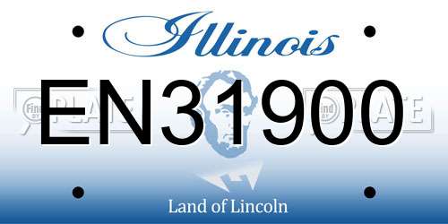 EN31900 Illinois License Plate