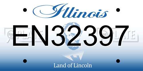 EN32397 Illinois License Plate